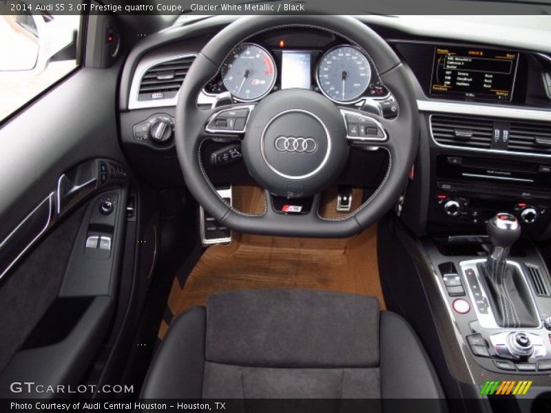 Glacier White Metallic / Black 2014 Audi S5 3.0T Prestige quattro Coupe