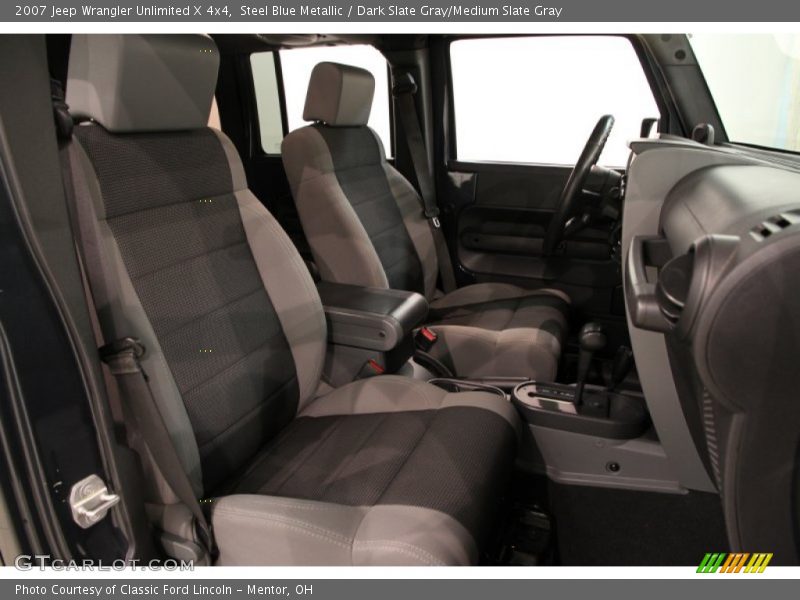 Steel Blue Metallic / Dark Slate Gray/Medium Slate Gray 2007 Jeep Wrangler Unlimited X 4x4