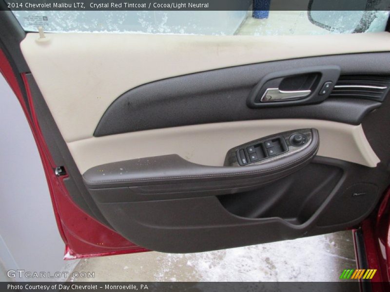 Crystal Red Tintcoat / Cocoa/Light Neutral 2014 Chevrolet Malibu LTZ
