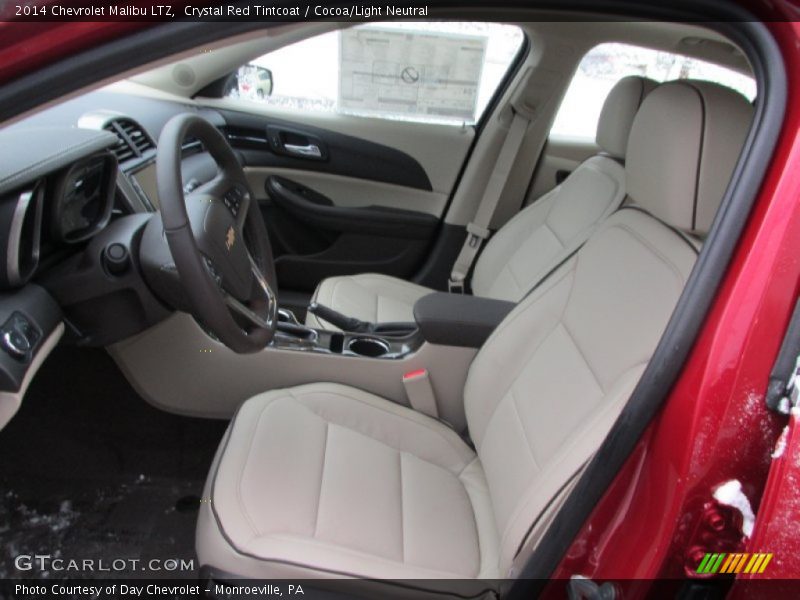 Crystal Red Tintcoat / Cocoa/Light Neutral 2014 Chevrolet Malibu LTZ