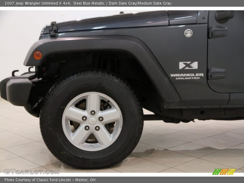 Steel Blue Metallic / Dark Slate Gray/Medium Slate Gray 2007 Jeep Wrangler Unlimited X 4x4