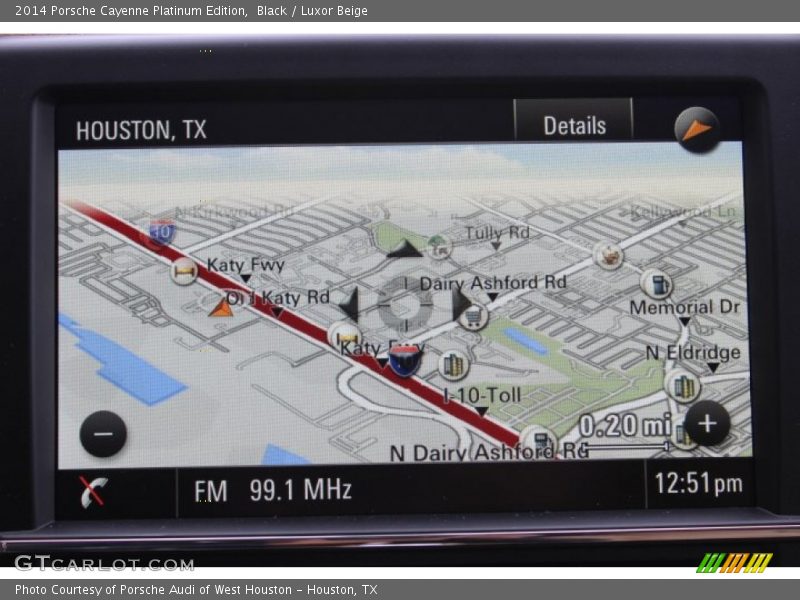 Navigation of 2014 Cayenne Platinum Edition