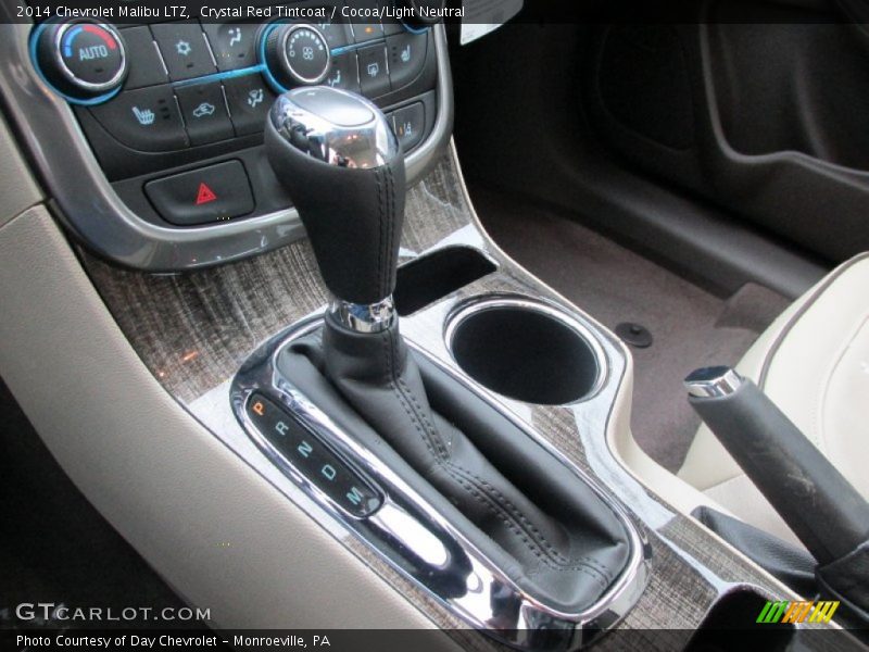 Crystal Red Tintcoat / Cocoa/Light Neutral 2014 Chevrolet Malibu LTZ