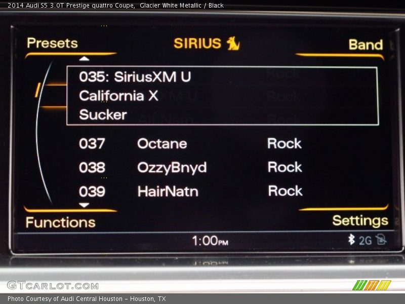 Glacier White Metallic / Black 2014 Audi S5 3.0T Prestige quattro Coupe