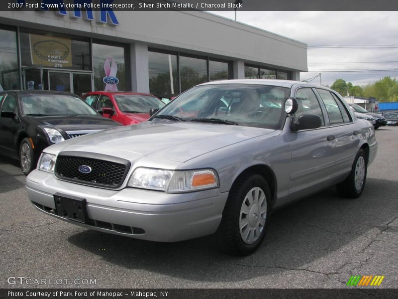 Silver Birch Metallic / Charcoal Black 2007 Ford Crown Victoria Police Interceptor