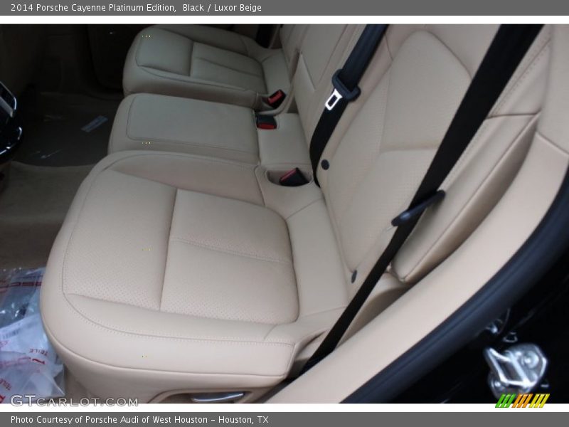 Rear Seat of 2014 Cayenne Platinum Edition