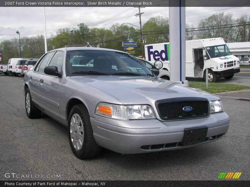 Silver Birch Metallic / Charcoal Black 2007 Ford Crown Victoria Police Interceptor