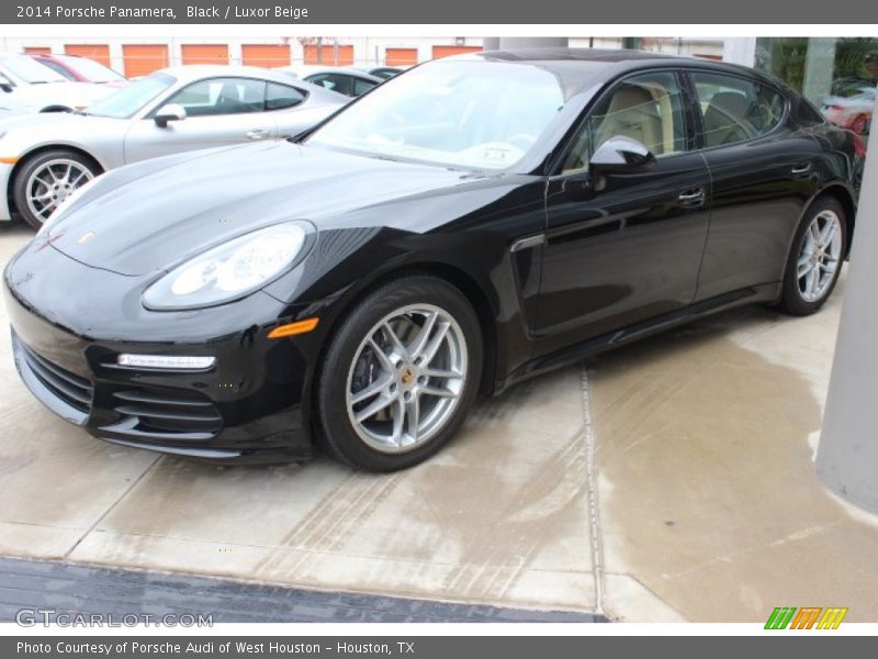 Black / Luxor Beige 2014 Porsche Panamera