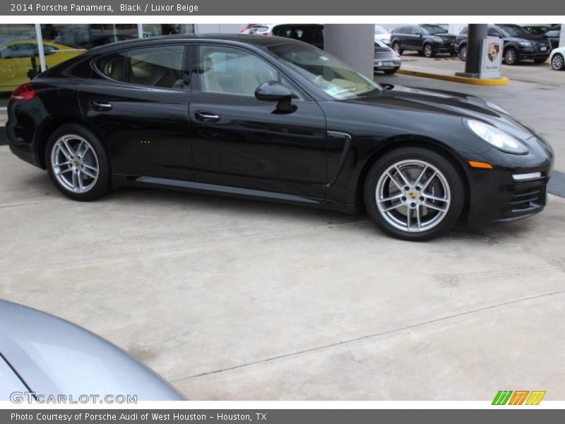 Black / Luxor Beige 2014 Porsche Panamera