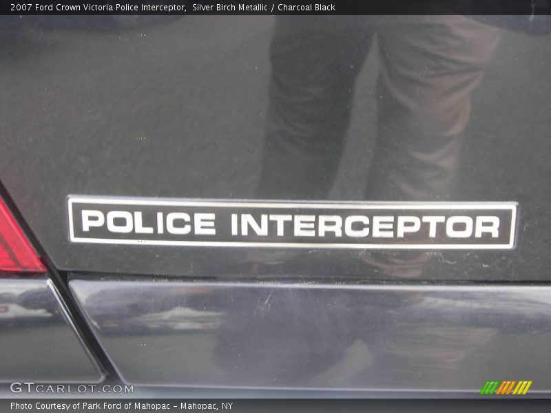 Silver Birch Metallic / Charcoal Black 2007 Ford Crown Victoria Police Interceptor