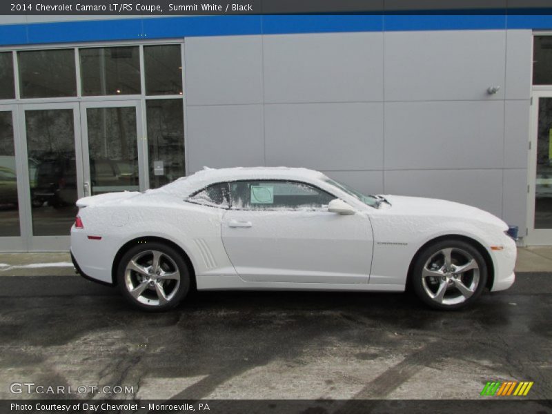 Summit White / Black 2014 Chevrolet Camaro LT/RS Coupe