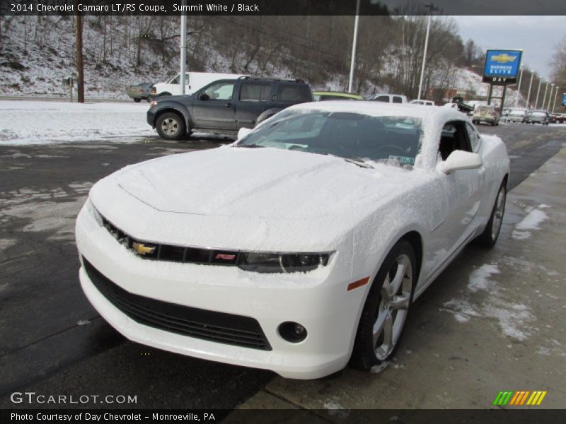 Summit White / Black 2014 Chevrolet Camaro LT/RS Coupe