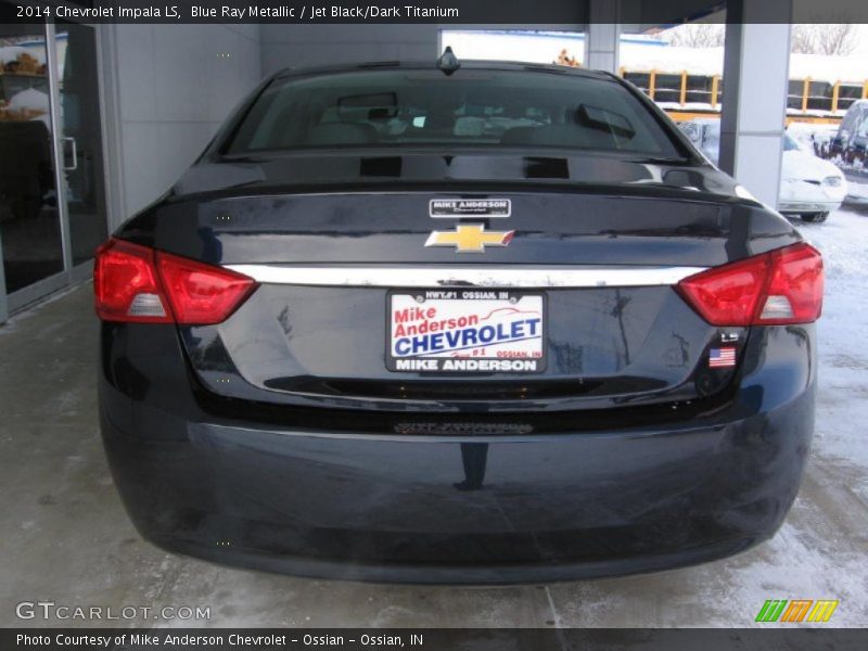Blue Ray Metallic / Jet Black/Dark Titanium 2014 Chevrolet Impala LS