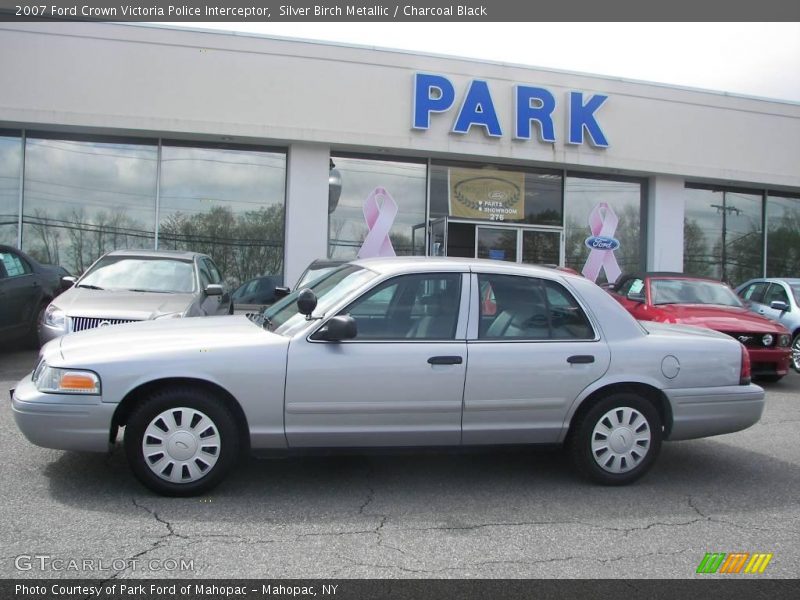 Silver Birch Metallic / Charcoal Black 2007 Ford Crown Victoria Police Interceptor