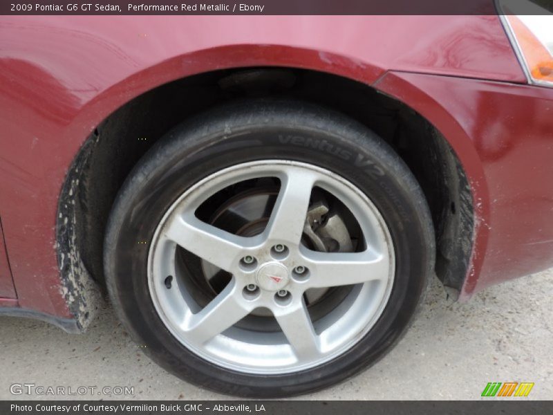 Performance Red Metallic / Ebony 2009 Pontiac G6 GT Sedan