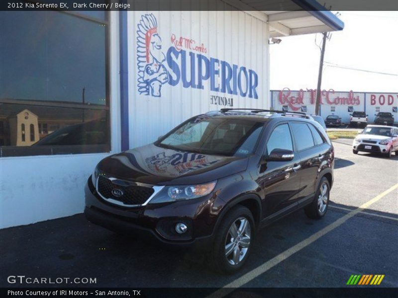 Dark Cherry / Beige 2012 Kia Sorento EX