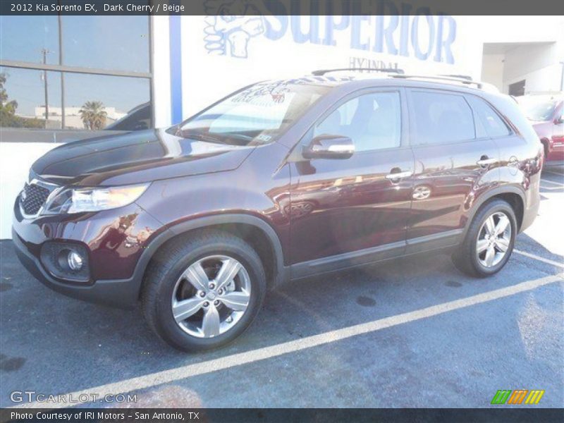 Dark Cherry / Beige 2012 Kia Sorento EX
