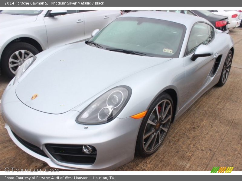 Rhodium Silver Metallic / Black 2014 Porsche Cayman S