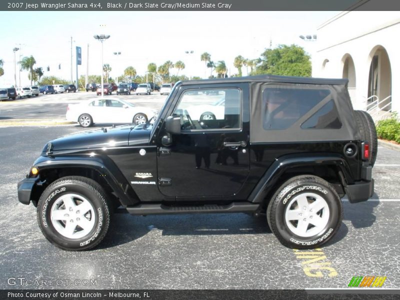 Black / Dark Slate Gray/Medium Slate Gray 2007 Jeep Wrangler Sahara 4x4