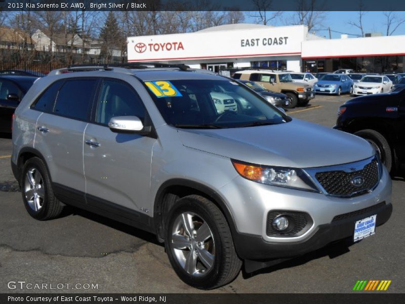Bright Silver / Black 2013 Kia Sorento EX AWD