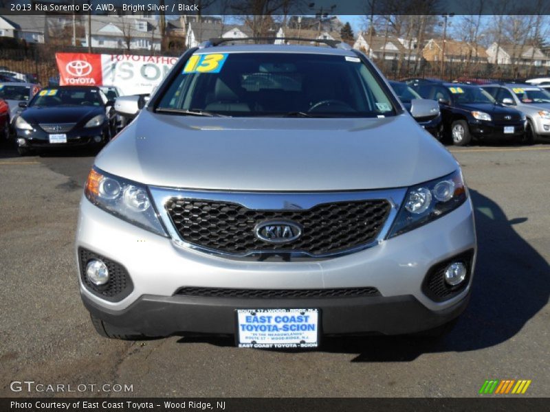 Bright Silver / Black 2013 Kia Sorento EX AWD