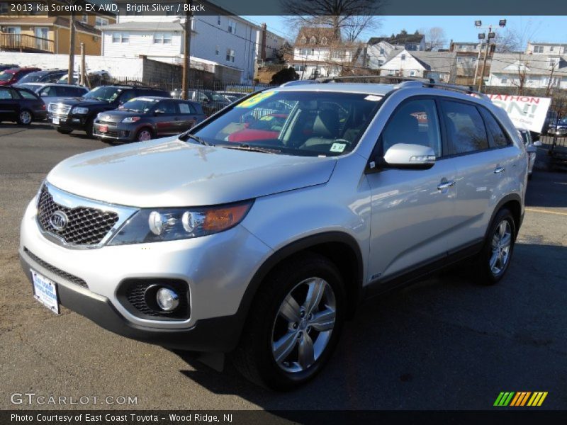 Bright Silver / Black 2013 Kia Sorento EX AWD