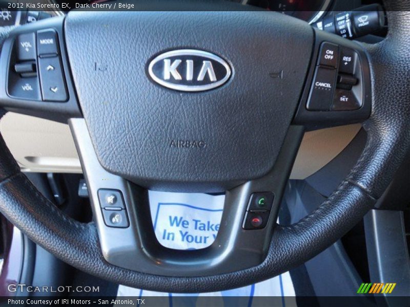 Dark Cherry / Beige 2012 Kia Sorento EX