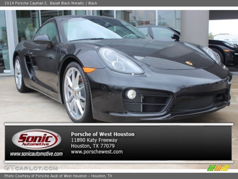 Basalt Black Metallic / Black 2014 Porsche Cayman S