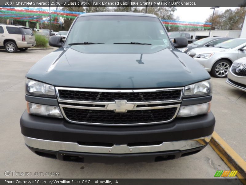 Blue Granite Metallic / Dark Charcoal 2007 Chevrolet Silverado 2500HD Classic Work Truck Extended Cab