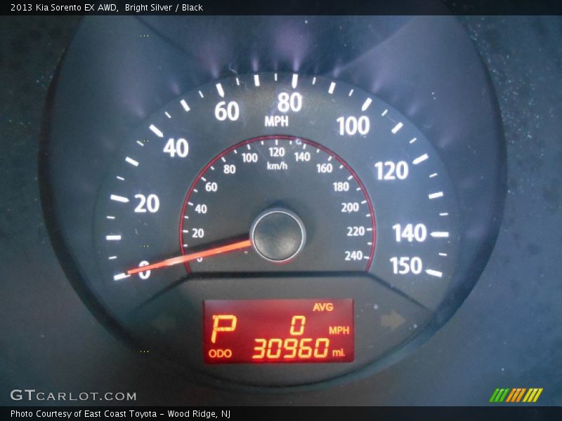 Bright Silver / Black 2013 Kia Sorento EX AWD