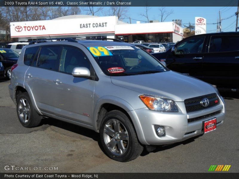 Classic Silver Metallic / Dark Charcoal 2009 Toyota RAV4 Sport V6 4WD