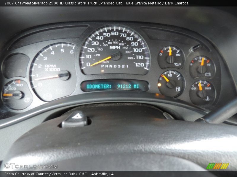  2007 Silverado 2500HD Classic Work Truck Extended Cab Classic Work Truck Extended Cab Gauges