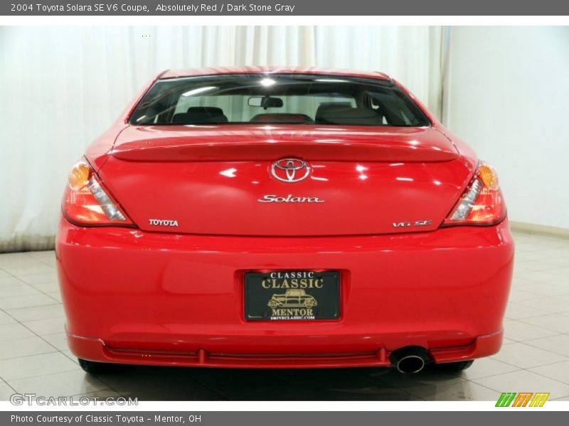 Absolutely Red / Dark Stone Gray 2004 Toyota Solara SE V6 Coupe