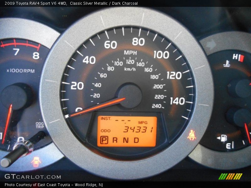Classic Silver Metallic / Dark Charcoal 2009 Toyota RAV4 Sport V6 4WD