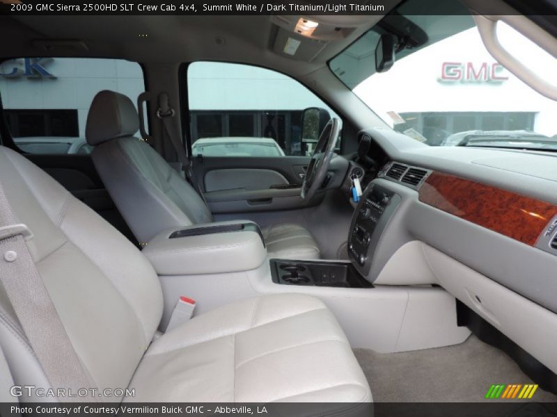 Summit White / Dark Titanium/Light Titanium 2009 GMC Sierra 2500HD SLT Crew Cab 4x4