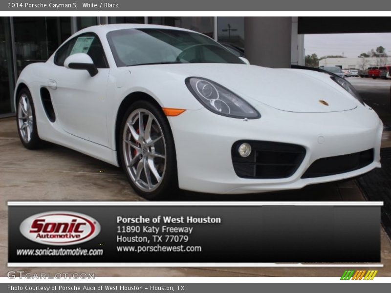 White / Black 2014 Porsche Cayman S
