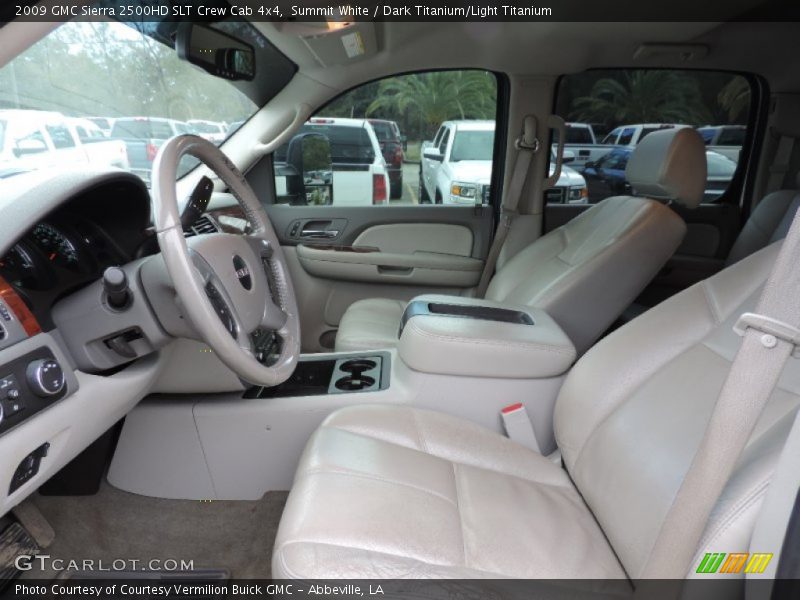 Summit White / Dark Titanium/Light Titanium 2009 GMC Sierra 2500HD SLT Crew Cab 4x4