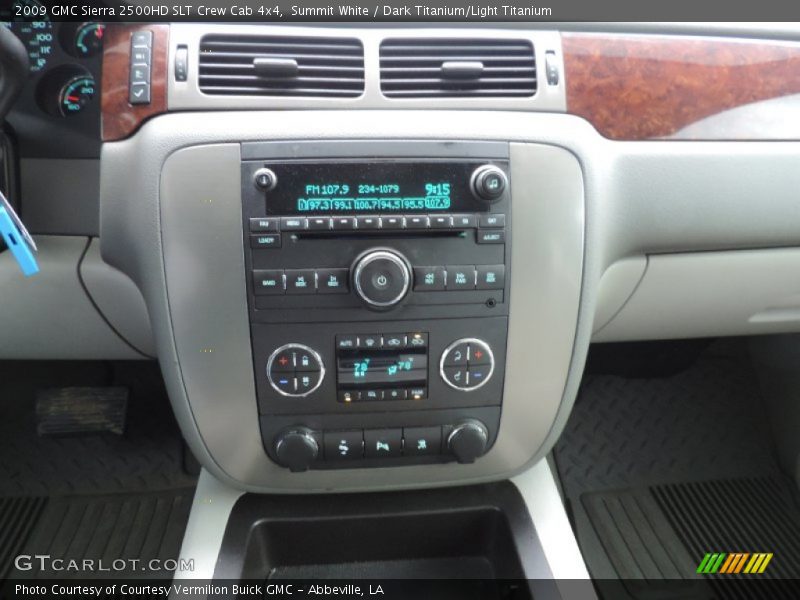 Summit White / Dark Titanium/Light Titanium 2009 GMC Sierra 2500HD SLT Crew Cab 4x4