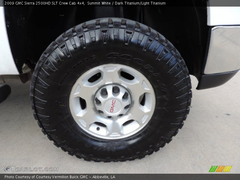 Summit White / Dark Titanium/Light Titanium 2009 GMC Sierra 2500HD SLT Crew Cab 4x4