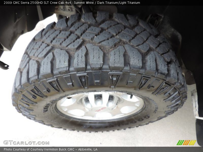 Summit White / Dark Titanium/Light Titanium 2009 GMC Sierra 2500HD SLT Crew Cab 4x4