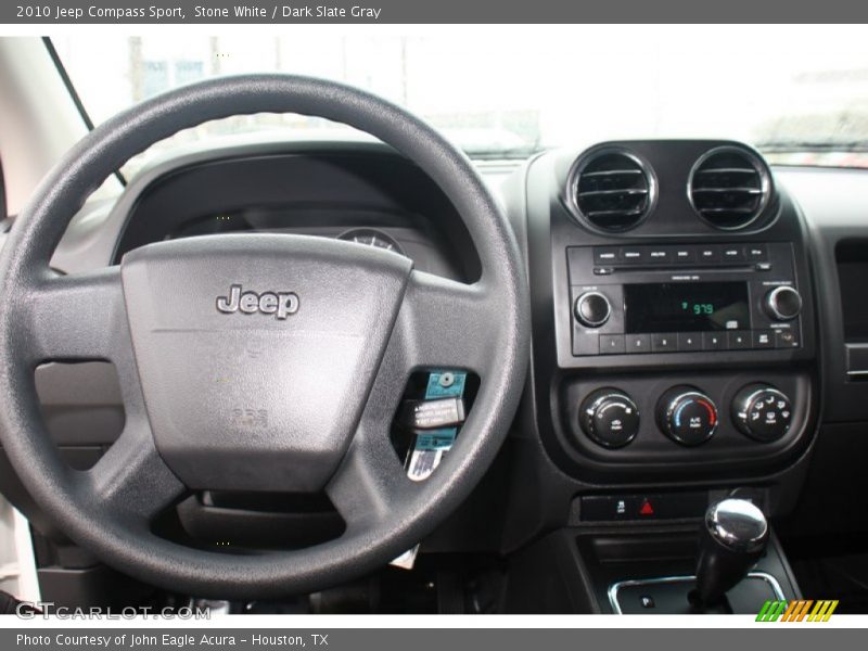 Stone White / Dark Slate Gray 2010 Jeep Compass Sport