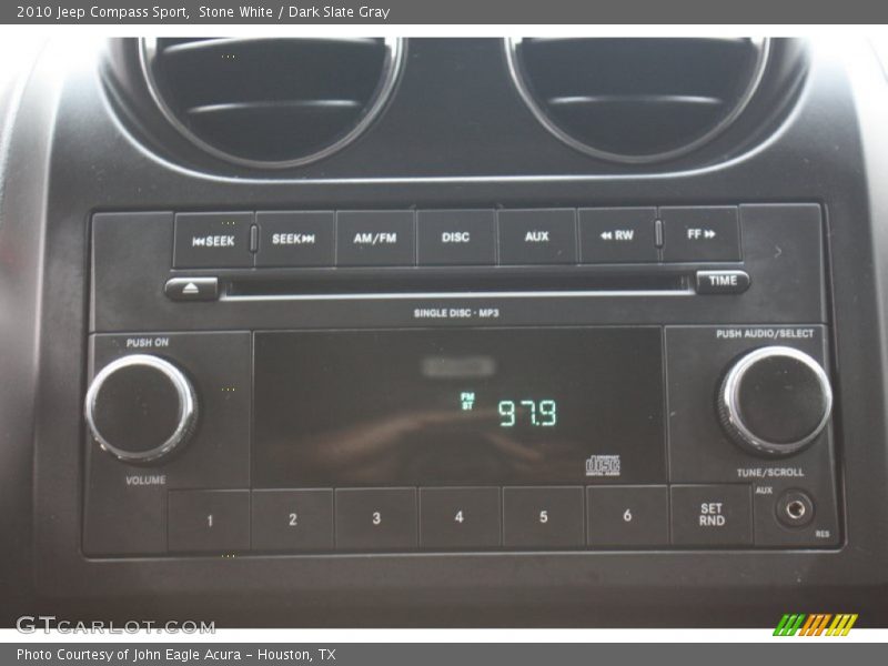 Stone White / Dark Slate Gray 2010 Jeep Compass Sport