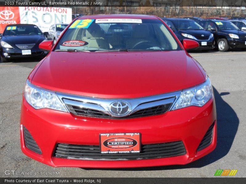 Barcelona Red Metallic / Ivory 2013 Toyota Camry LE