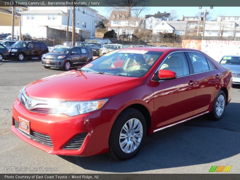 Barcelona Red Metallic / Ivory 2013 Toyota Camry LE