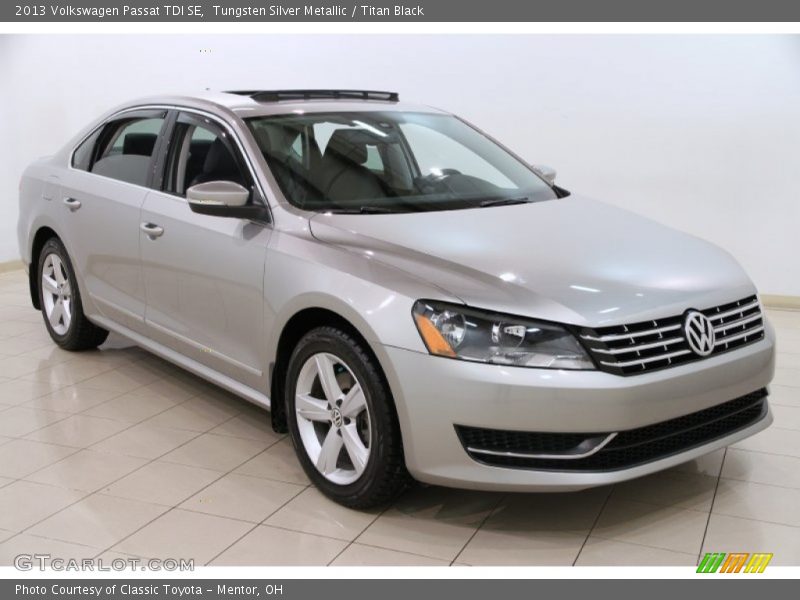 Tungsten Silver Metallic / Titan Black 2013 Volkswagen Passat TDI SE