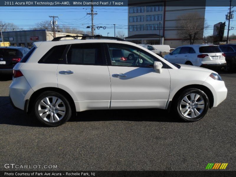 White Diamond Pearl / Taupe 2011 Acura RDX Technology SH-AWD
