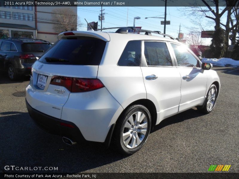 White Diamond Pearl / Taupe 2011 Acura RDX Technology SH-AWD