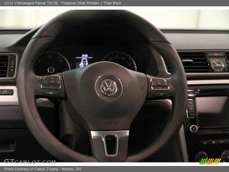 Tungsten Silver Metallic / Titan Black 2013 Volkswagen Passat TDI SE