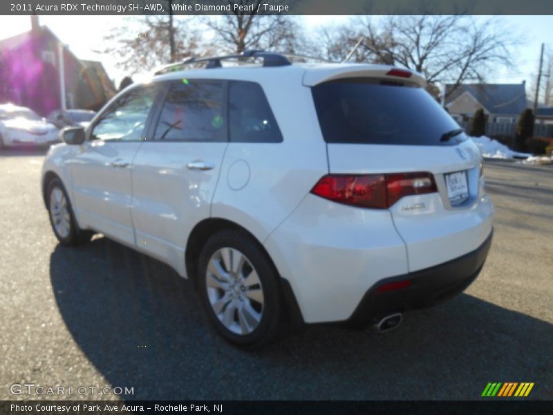 White Diamond Pearl / Taupe 2011 Acura RDX Technology SH-AWD