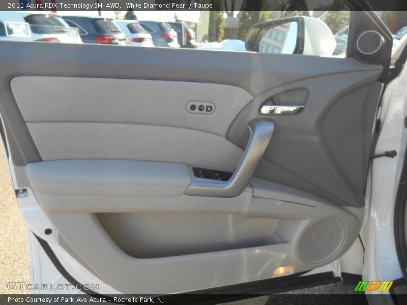 White Diamond Pearl / Taupe 2011 Acura RDX Technology SH-AWD